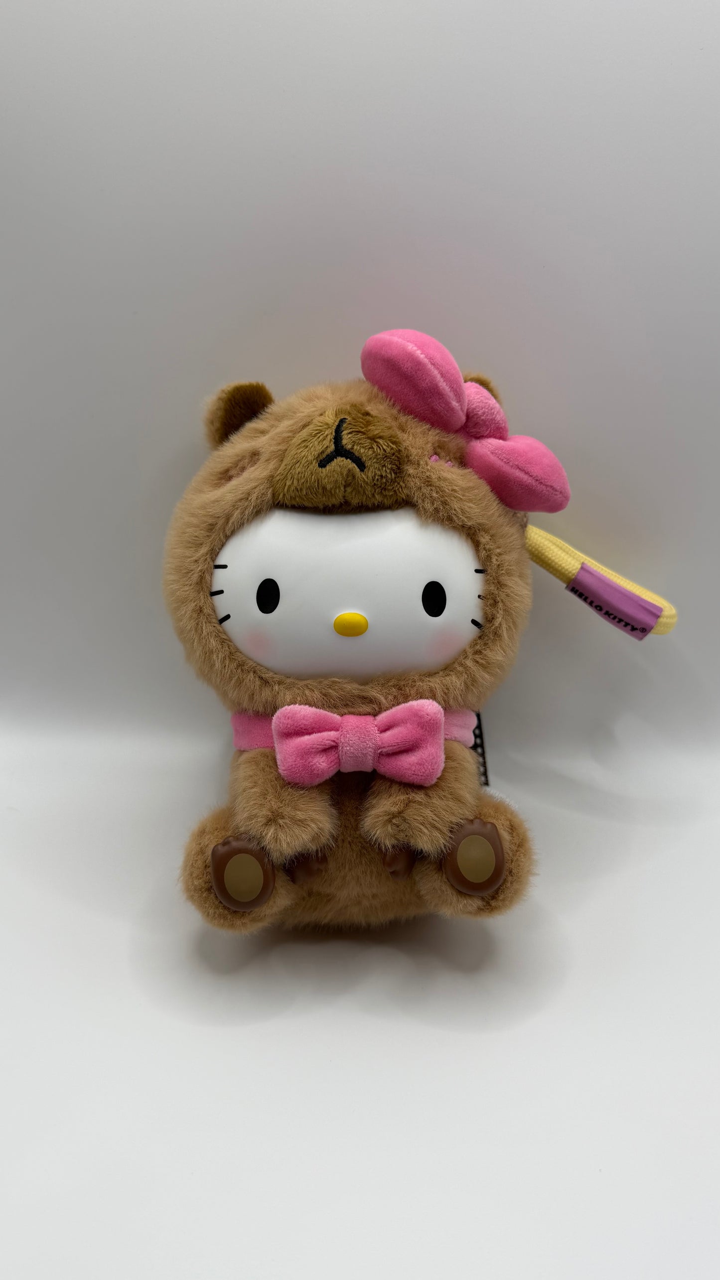 Hello Kitty Capybara Plush Keychain