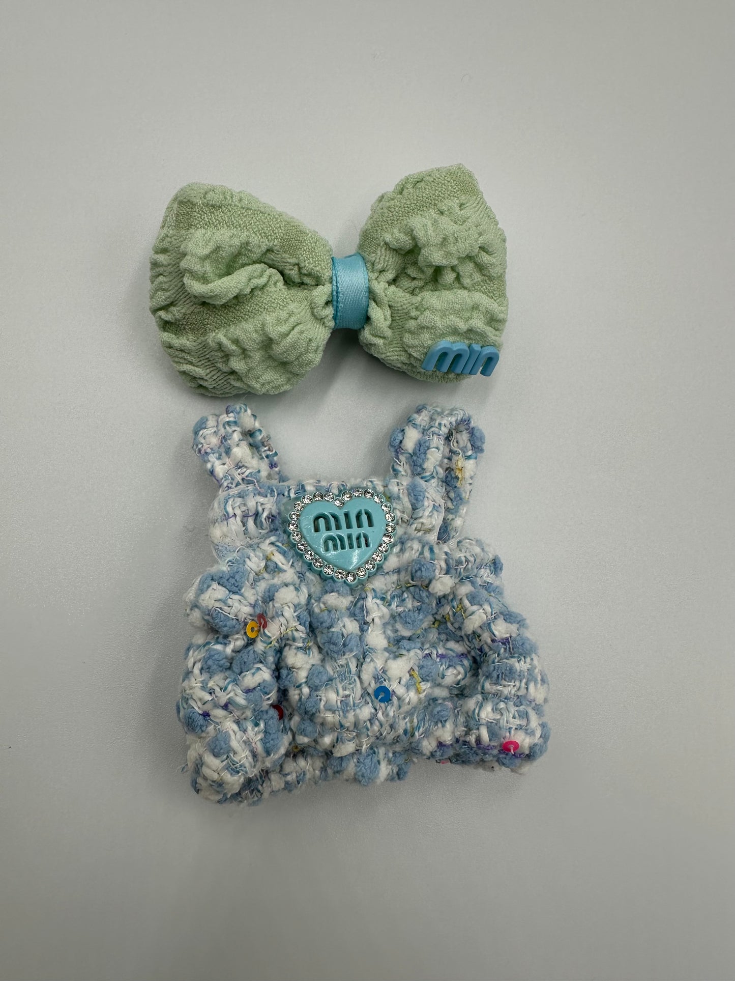 Labubu Miu Miu Set (blue/green)