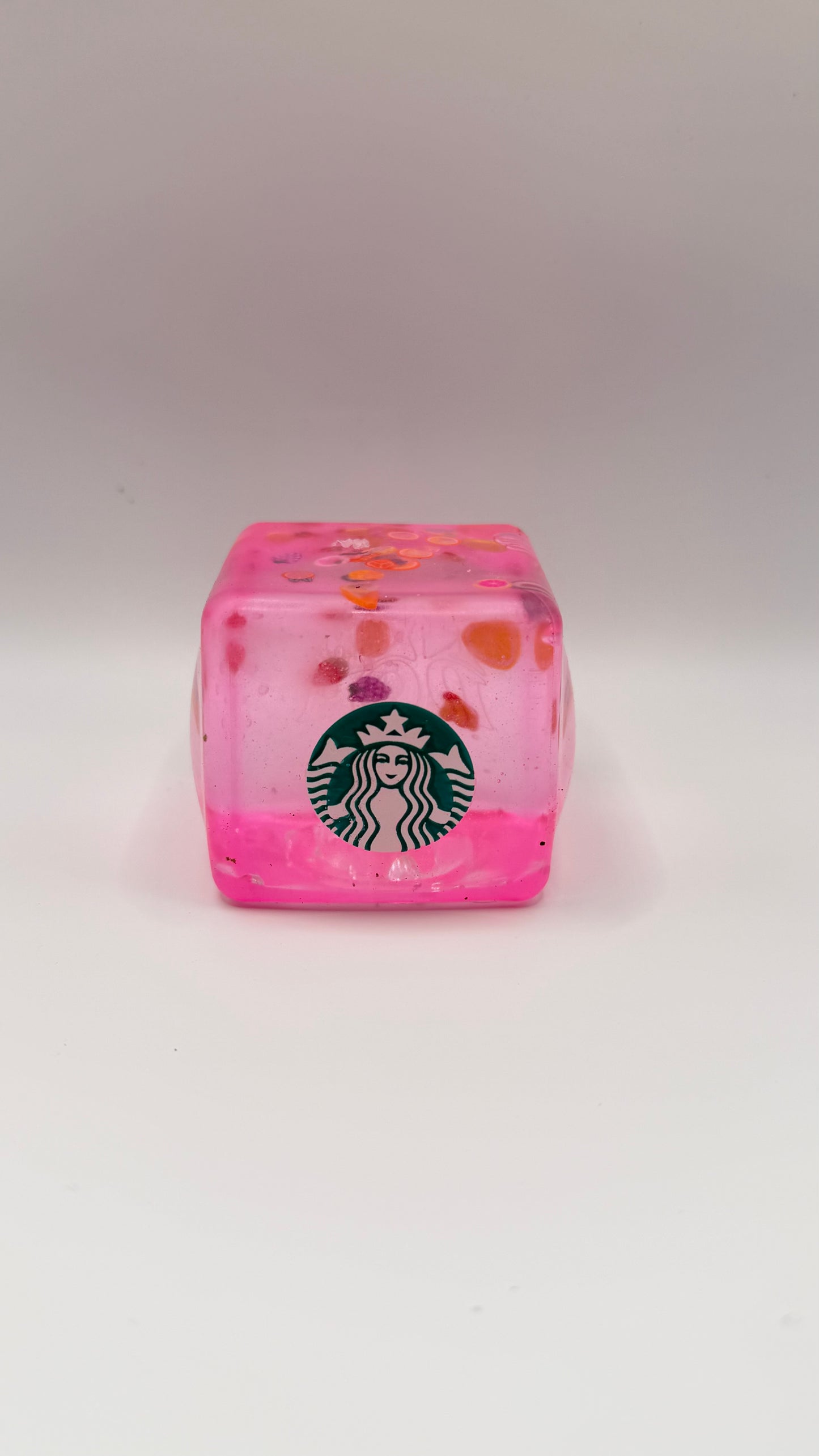 Pink Starbucks Inspired Squish Cube