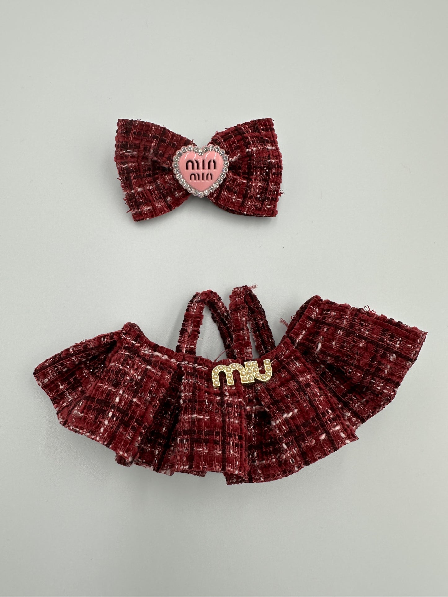 Labubu Miu Miu Set (Burgandy)