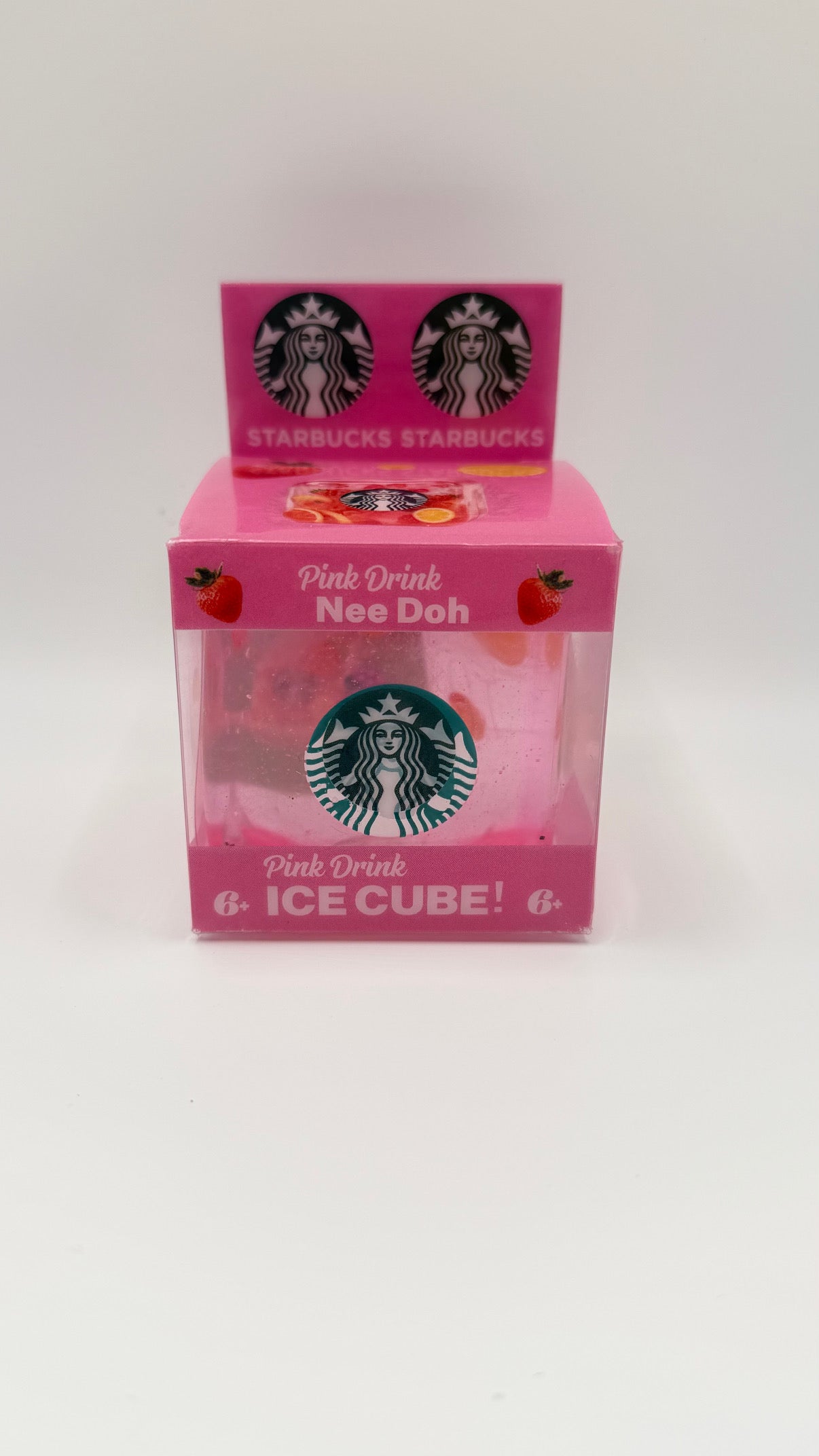 Pink Starbucks Inspired Squish Cube