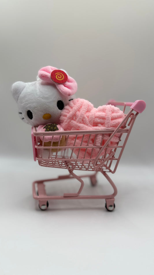 Mini Hello Kitty Shopping Cart Set