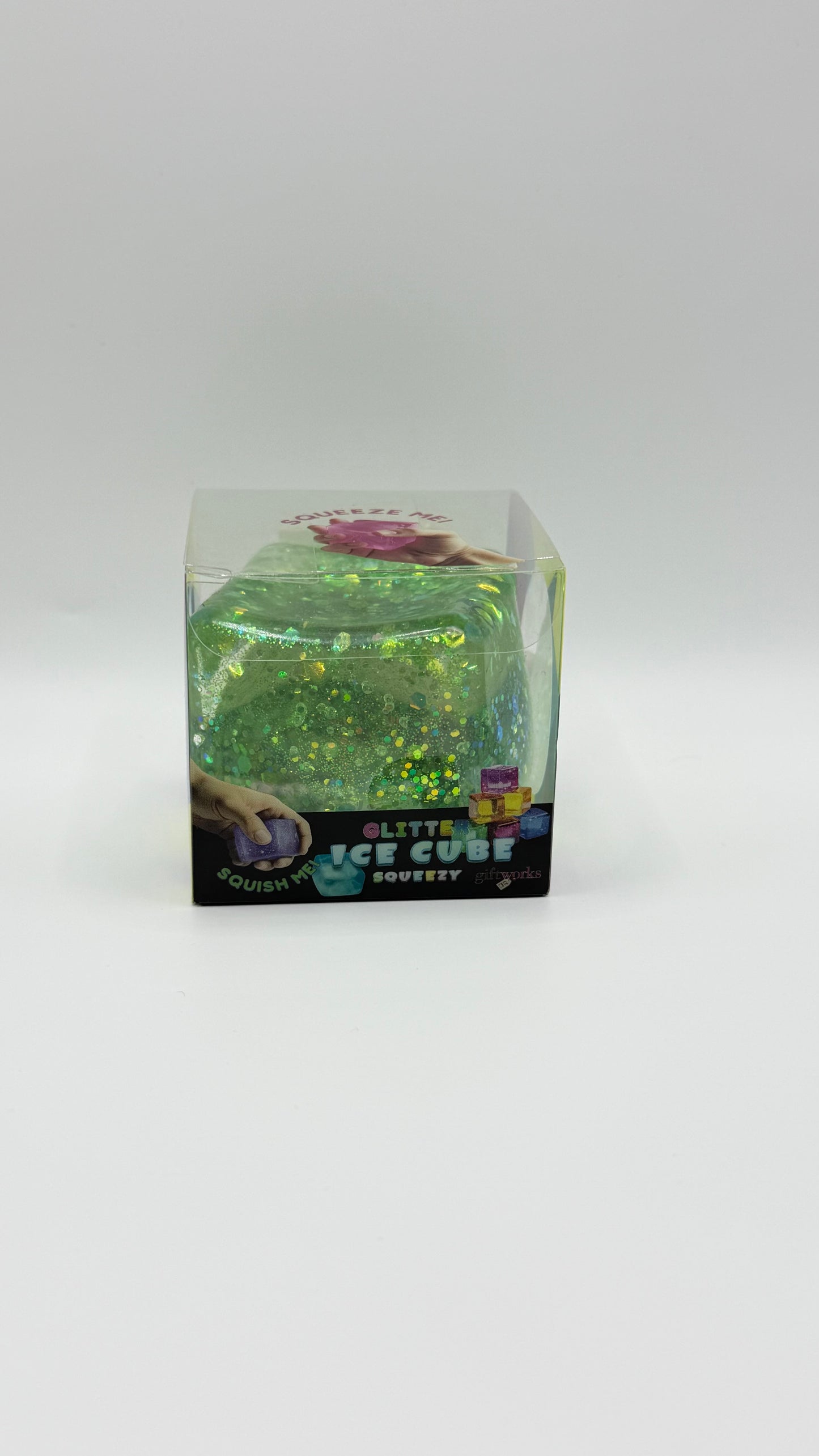 Green Glitter Cube Squishy