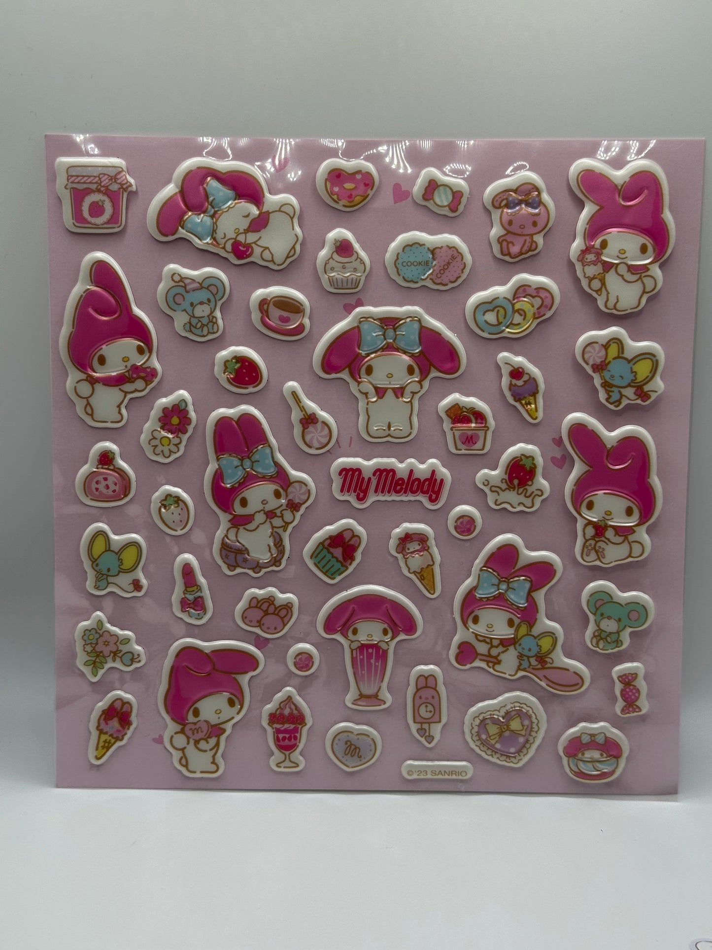 My Melody 3D Puff Sticker Sheet