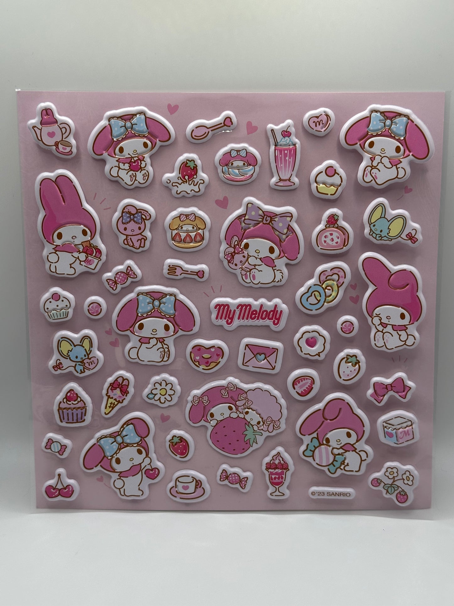 My Melody 3D Puff Sticker Sheet