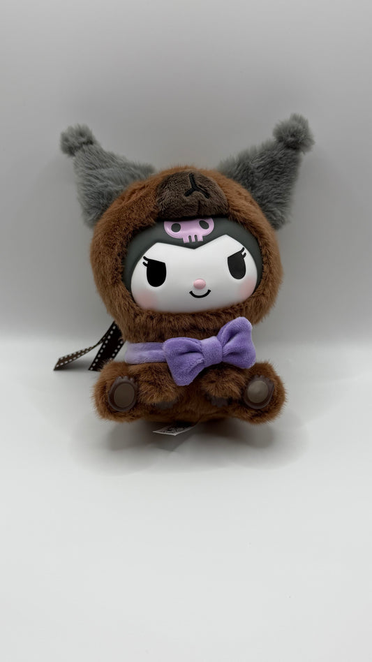 Kuromi Capybara Plush Keychain