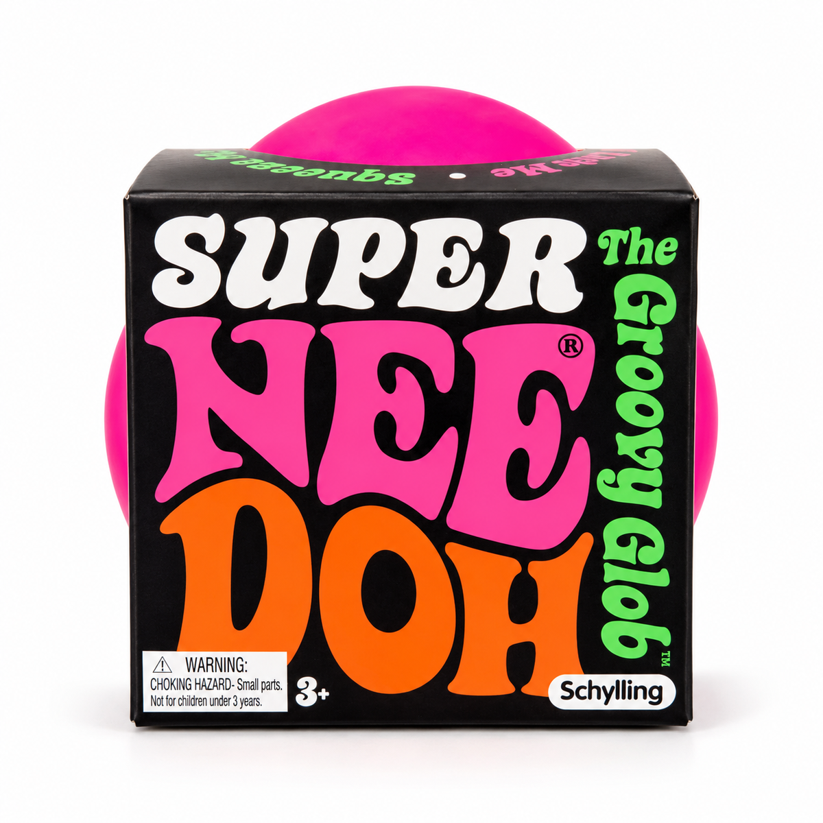 Super NeeDoh Groovy Glob – Hot Pink
